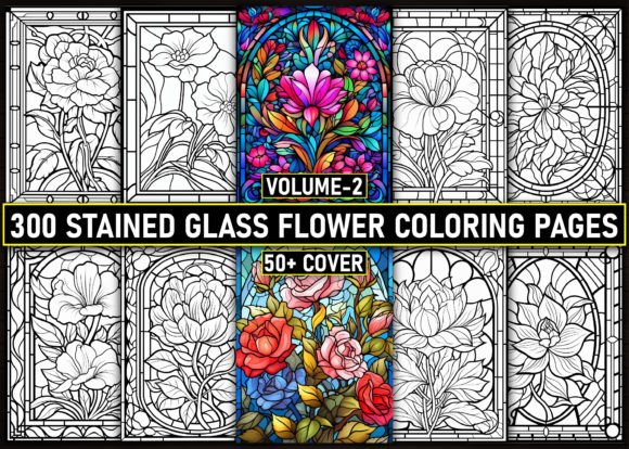 Download 300+ Stained Glass Flower Coloring Pages - Coloring Collection