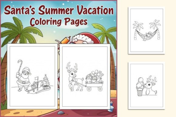 Download Santa's Summer Vacation Coloring Pages - Coloring Collection