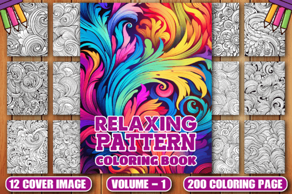 Download 200 Relaxing Pattern Coloring Pages -KDP - Coloring Collection