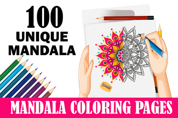 Download Mandala Coloring Pages for Kids100 Pages - Coloring Collection