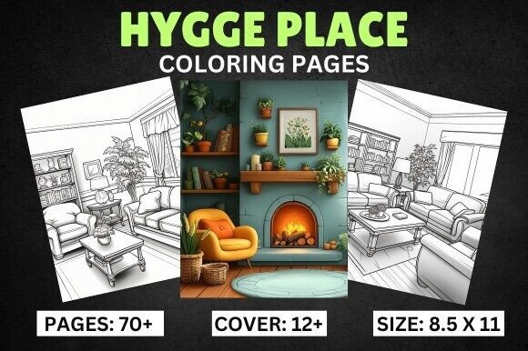 Download Bold and Easy Hygge Place Coloring Book - Coloring Collection