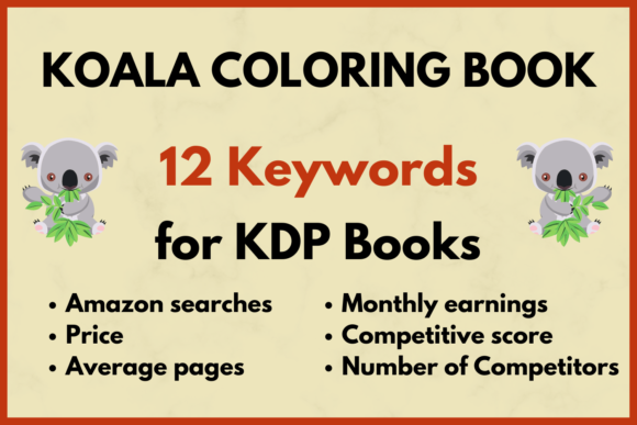 Download Koala Coloring Book KDP Keyword Research - Coloring Collection