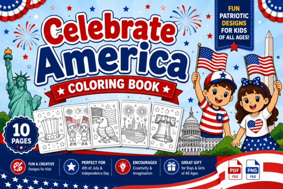 Download Celebrate America Coloring Book for Kids - Coloring Collection