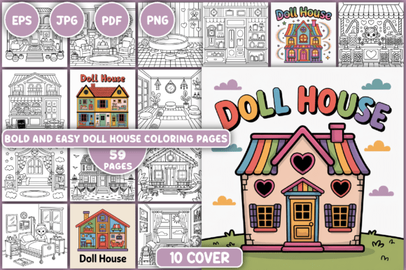 Download Doll House Coloring Pages - Coloring Collection