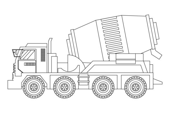Download Heavy Vehicle Coloring Pages for Kids - Coloring Collection