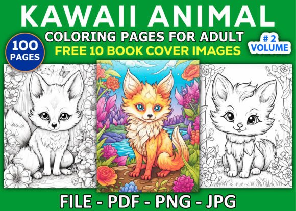 Download Kawaii Animal Coloring Pages for Adults - Coloring Collection