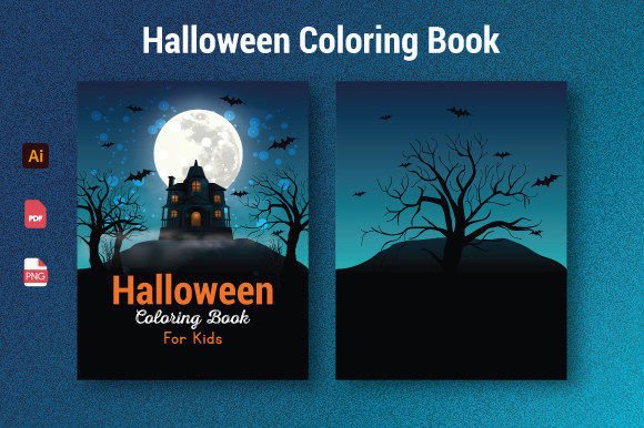 Download Halloween Coloring Book Cover for Kids - Coloring Collection