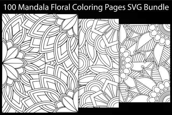 Download Mandala Floral Coloring Pages SVG Bundle - Coloring Collection