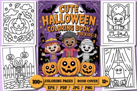 Download Cute Halloween Coloring Book for Kids - Coloring Collection