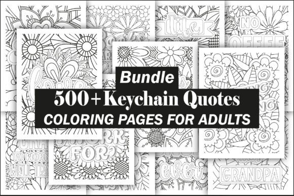 Download Keychain Quotes Coloring Book Bundle - Coloring Collection