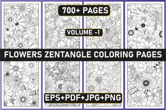 Download 700+ Flowers Zentangle Coloring Pages - Coloring Collection