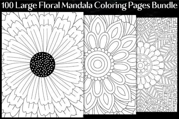 Download Large Floral Mandala Coloring Pages - Coloring Collection