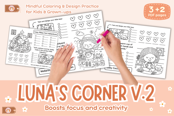 Download Coloring Practice Worksheets Luna Corner - Coloring Collection