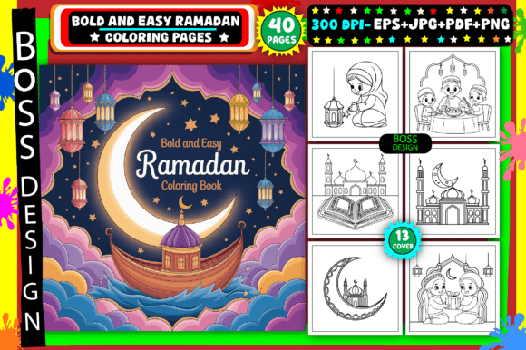 Download Bold and Easy Ramadan Coloring Pages - Coloring Collection