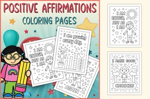 Download Positive Affirmations Coloring Pages - Coloring Collection
