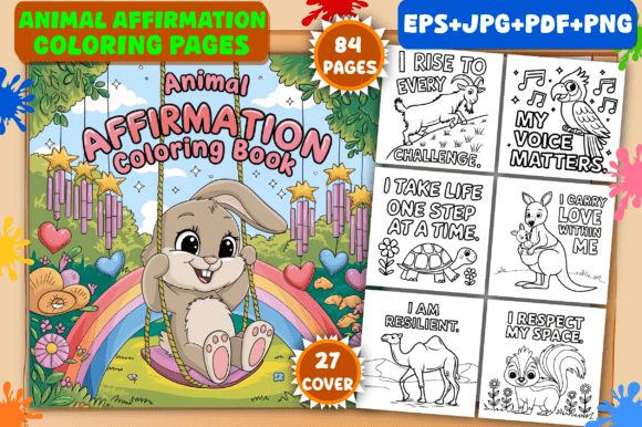 Download Animal Affirmation Coloring Pages - Coloring Collection