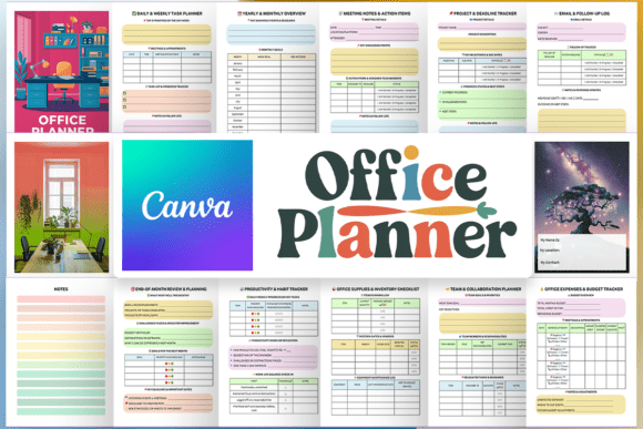Download Office Planner - KDP Canva Template - Kdp canva template Collection