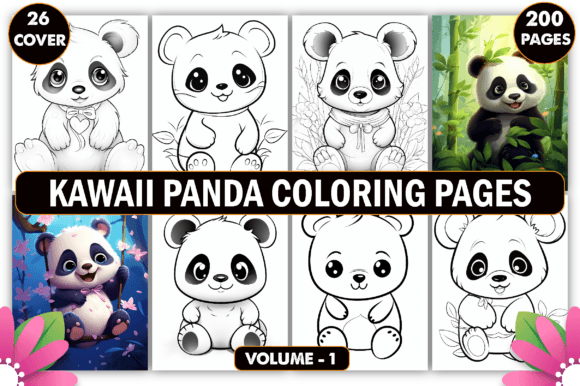 Download Kawaii Panda Coloring Pages for Kids - Coloring Collection