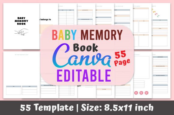 Download Baby Memory Book KDP Canva Template - Kdp canva template Collection