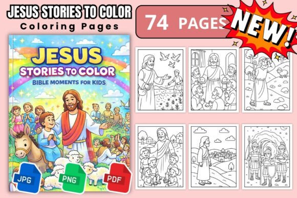 Download Jesus Stories Bible Coloring Pages Book - Bible coloring pages Collection