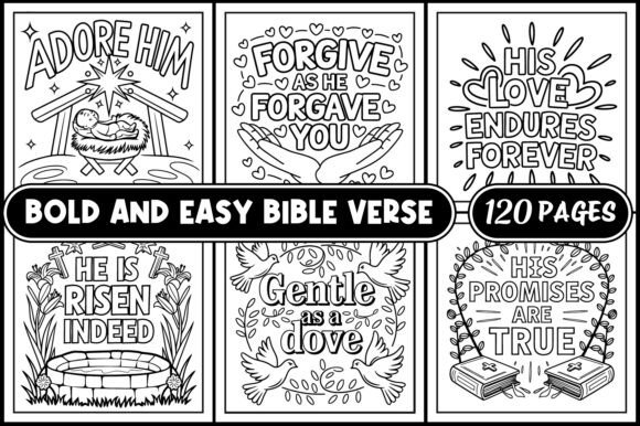 Download Bold and Easy Bible Verse Coloring Pages - Coloring Collection