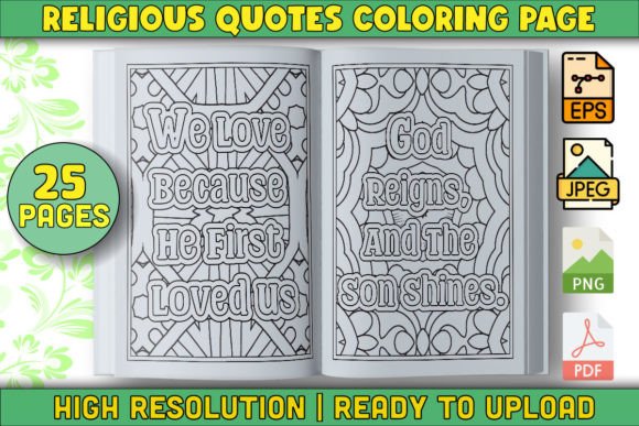 Download Religious Quotes Coloring Book Interior - Coloring Collection