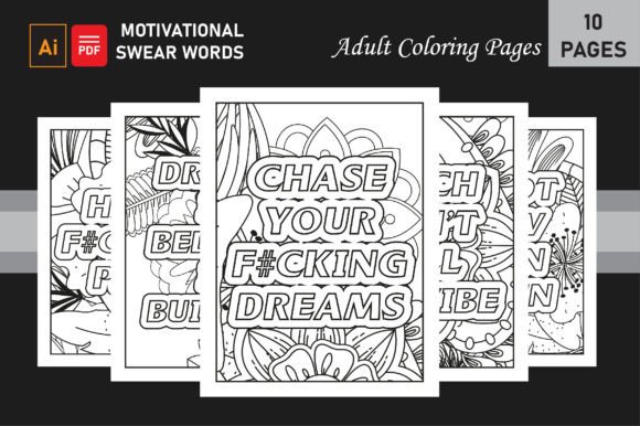 Download Motivational Swear Words Coloring Pages for Adults - Coloring Collection