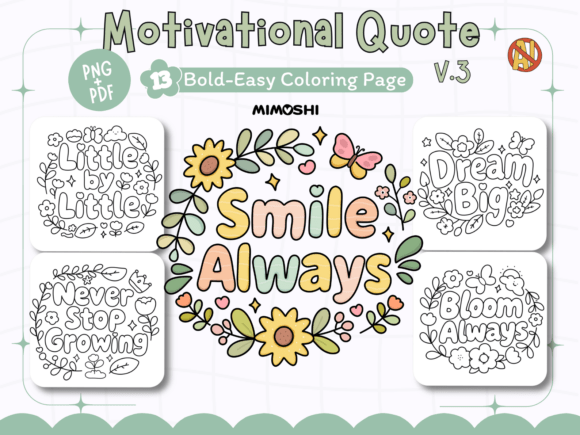 Download Motivational Quotes Coloring Pages V.3 - Coloring Collection