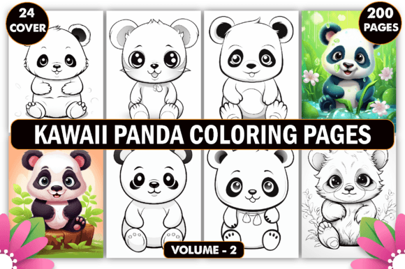 Download Kawaii Panda Coloring Pages for Kids - Coloring Collection
