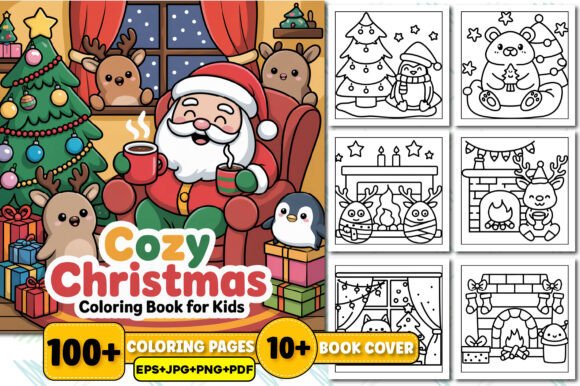 Download Cozy Christmas Coloring Book for Kids - Coloring Collection