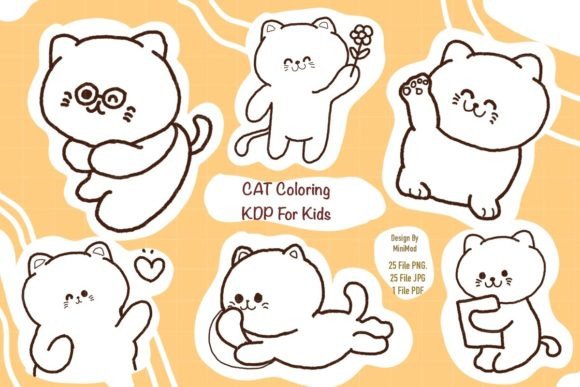 Download Cat Coloring KDP for Kids - Coloring Collection