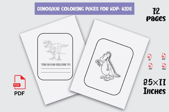 Download Dinosaur Coloring Pages KDP for Kids - Coloring Collection