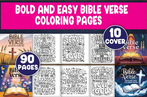 Download Bold and Easy Bible Verse Coloring Pages - Coloring Collection