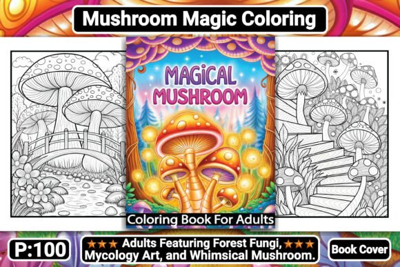 Download Mushroom Magic: Coloring Book for Adults - Coloring Collection