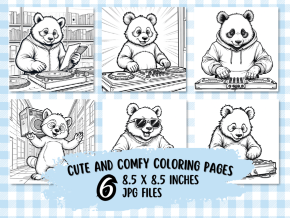 Download Groovy Panda DJ Coloring Book - Coloring Collection