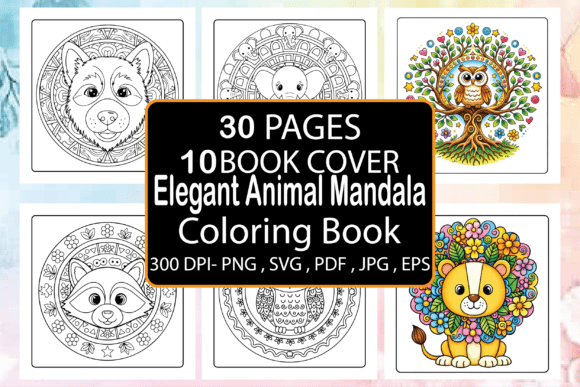 Download Elegant Animal Mandala Coloring Book - Coloring Collection