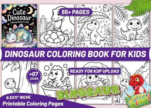 Download CUTE DINOSAUR COLORING BOOK for KIDS - Coloring Collection