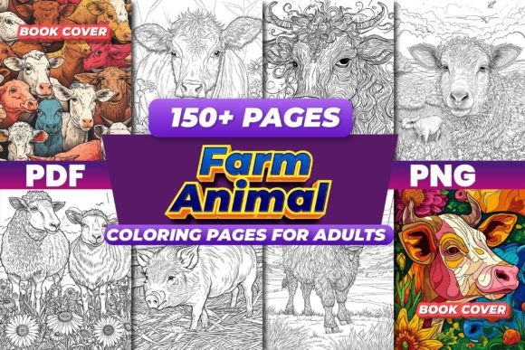 Download Farm Animal Coloring Pages for Adults - Coloring Collection