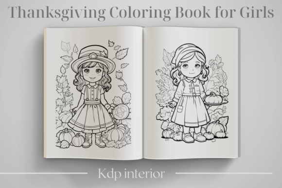 Download Thanksgiving Coloring Book for Girls - Coloring Collection