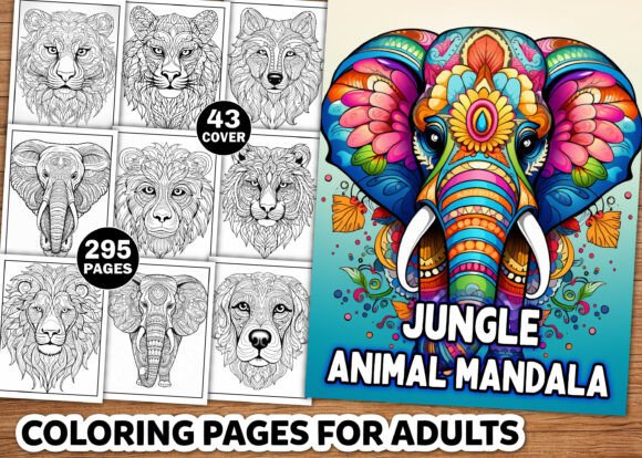 Download Jungle Animal Mandala Coloring Pages - Coloring Collection