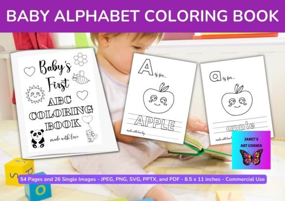 Download Baby Alphabet Coloring Book - Coloring Collection