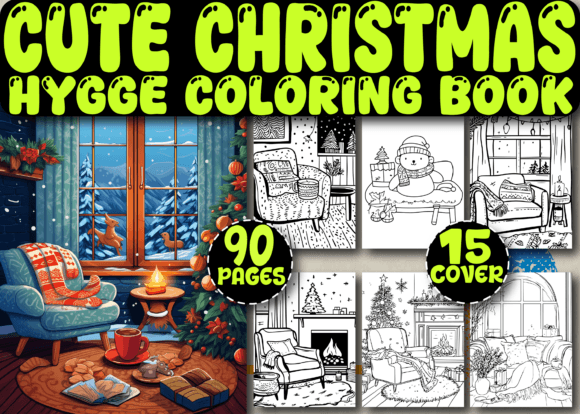 Download Cute Cozy Christmas Hygge Coloring Pages - Coloring Collection
