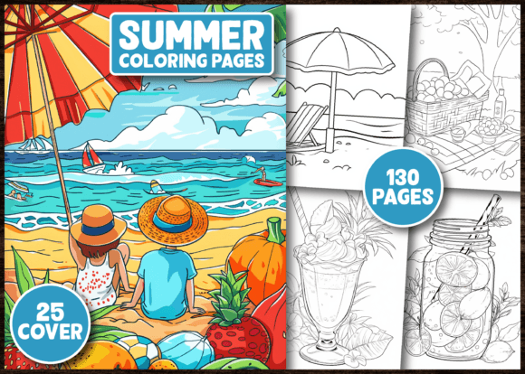 Download Happy Summer Coloring Pages for Kids - Coloring Collection