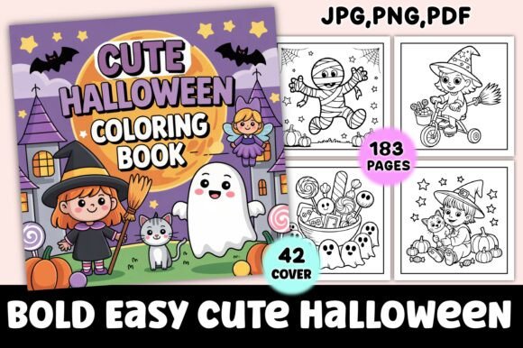 Download Bold Easy Cute Halloween Coloring Pages - Coloring Collection
