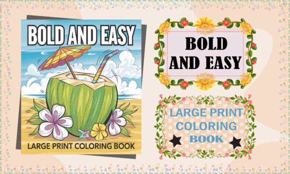 Download Bold and Easy Large Print Coloring Book - Coloring Collection