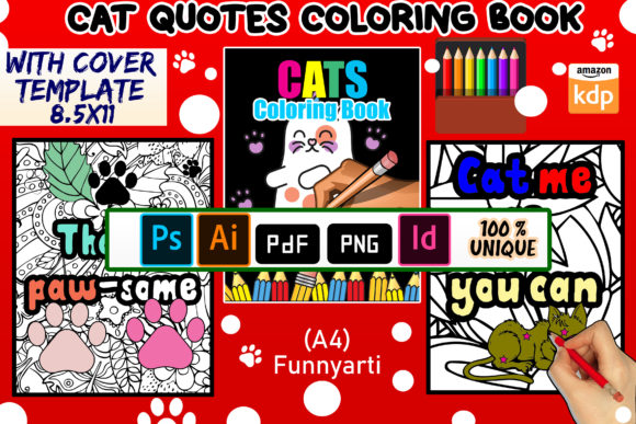 Download Cat Quotes Coloring Book for Kdp - Coloring Collection