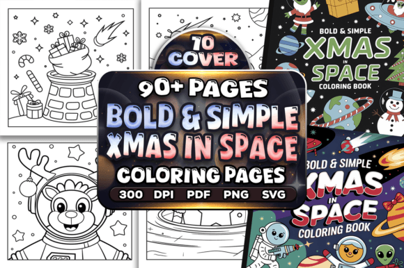 Download 90+ Easy Xmas in Space Coloring Pages - Coloring Collection