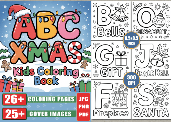 Download Christmas ABC Coloring Book for Kids - Coloring Collection