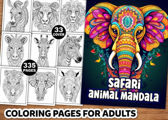 Download Safari Animal Mandala Coloring Pages - Coloring Collection