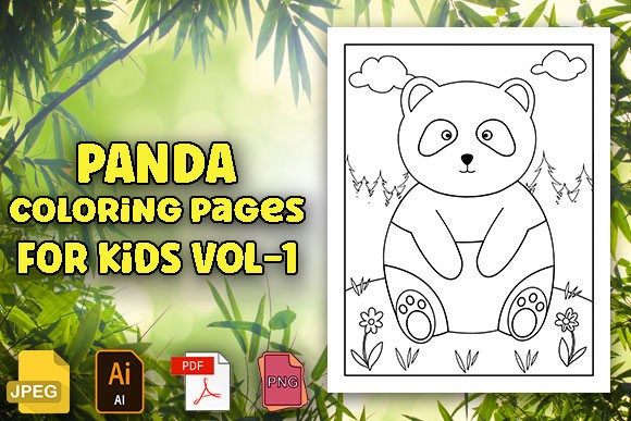 Download Panda Coloring Pages for Kids Vol 1 - Coloring Collection